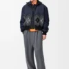 Bomberjacke aus Nylon- und Wollmischung Bomberjacke aus Nylon- und Wollmischung
