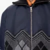 Bomberjacke aus Nylon- und Wollmischung Bomberjacke aus Nylon- und Wollmischung