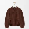 Bomberjacke aus Ziegenwildleder Bomberjacke aus Ziegenwildleder