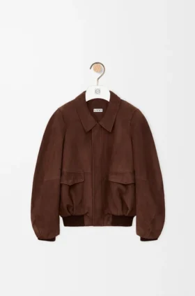 Bomberjacke aus Ziegenwildleder