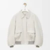 Bomberjacke aus Ziegenwildleder Bomberjacke aus Ziegenwildleder