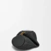 Bracelet Pouch aus plissiertem Nappaleder