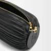Bracelet Pouch aus plissiertem Nappaleder