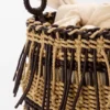 Bucket-Tasche aus Kord und Leder Bucket-Tasche aus Kord und Leder