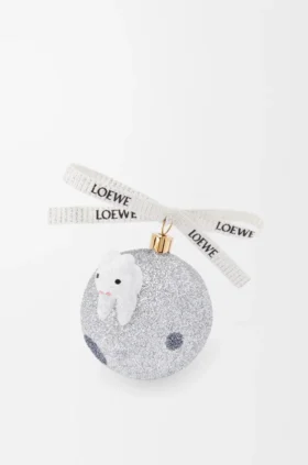 „Bunny on the moon“-Christbaumkugel aus Glas