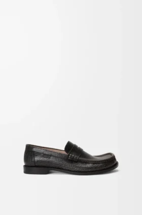Campo-Loafer aus geknittertem Kalbsleder