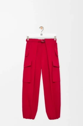 Cargohose aus Baumwolle und Seide