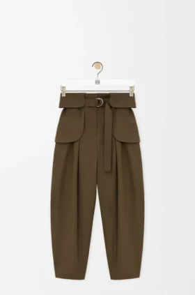Cargohose aus Baumwolle und Seide