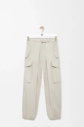 Cargohose aus Baumwolle und Seide