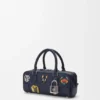 Cats Amazona 23 Cropped-Tasche aus besticktem Denim Cats Amazona 23 Cropped-Tasche aus besticktem Denim