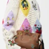Cats Mini Flamenco Clutch aus Nappa-Kalbsleder