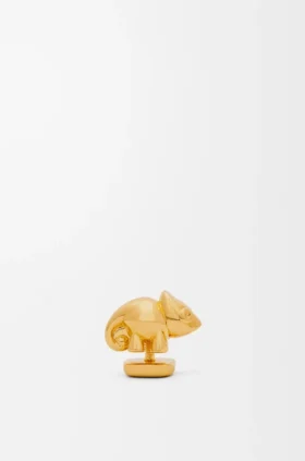 Chameleon-Anstecker aus Messing