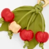 Cherry-Anhänger aus klassischem Kalbsleder Cherry-Anhänger aus klassischem Kalbsleder