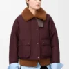 Daunenjacke aus Lammfell und Baumwollmischung Daunenjacke aus Lammfell und Baumwollmischung