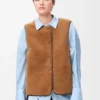Daunenjacke aus Lammfell und Baumwollmischung Daunenjacke aus Lammfell und Baumwollmischung