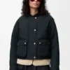Daunenjacke aus Lammfell und Baumwollmischung Daunenjacke aus Lammfell und Baumwollmischung