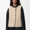 Daunenjacke aus Lammfell und Baumwollmischung Daunenjacke aus Lammfell und Baumwollmischung