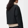 Daunenjacke aus Lammfell und Baumwollmischung Daunenjacke aus Lammfell und Baumwollmischung