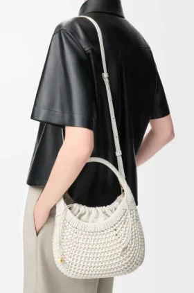 Diamond Hobo-Tasche aus Kalbsleder