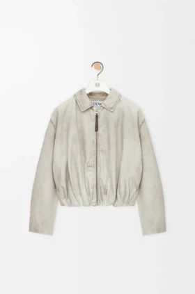 Drapierte Jacke aus Baumwolle