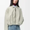 Drapierte Jacke aus Baumwolle Drapierte Jacke aus Baumwolle