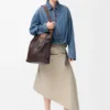 Drapierte Jacke aus Denim Drapierte Jacke aus Denim