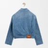 Drapierte Jacke aus Denim Drapierte Jacke aus Denim