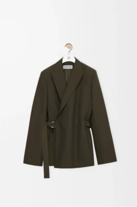 Drapierte Jacke aus Wolle Drapierte Jacke aus Wolle