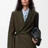 Drapierte Jacke aus Wolle Drapierte Jacke aus Wolle