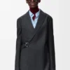 Drapierte Jacke aus Wolle Drapierte Jacke aus Wolle