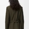 Drapierte Jacke aus Wolle Drapierte Jacke aus Wolle