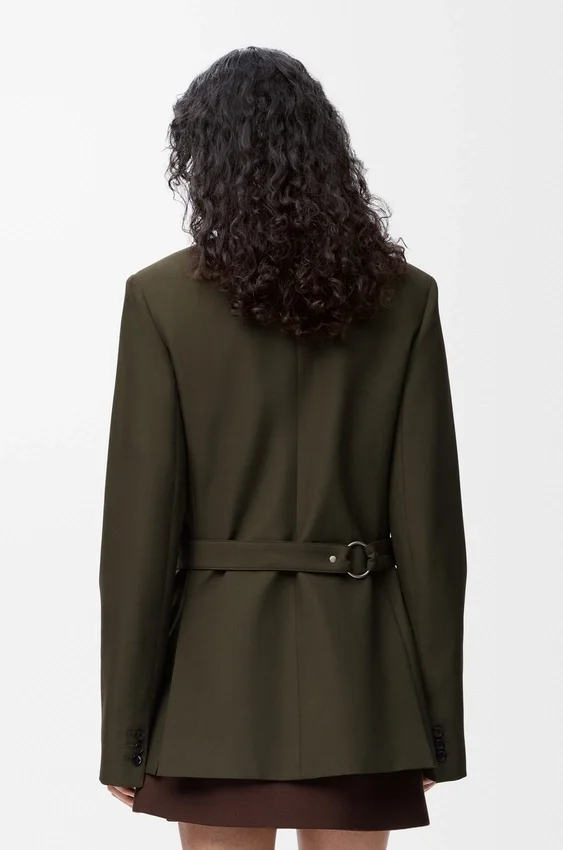 Drapierte Jacke aus Wolle Drapierte Jacke aus Wolle
