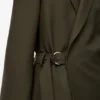 Drapierte Jacke aus Wolle Drapierte Jacke aus Wolle