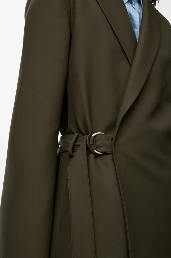Drapierte Jacke aus Wolle Drapierte Jacke aus Wolle