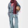 Drapiertes Hemd aus Denim Drapiertes Hemd aus Denim