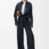 Drapiertes Hemd aus Denim Drapiertes Hemd aus Denim