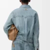 Drapiertes Hemd aus Denim Drapiertes Hemd aus Denim