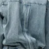 Drapiertes Hemd aus Denim Drapiertes Hemd aus Denim