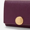 Dreifach gefaltetes Portemonnaie aus Kalbsleder mit „Pebble“-Narbung Dreifach gefaltetes Portemonnaie aus Kalbsleder mit „Pebble“-Narbung