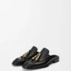 Edge-Loafer-Pantolette aus gebürstetem Kalbsleder Edge-Loafer-Pantolette aus gebürstetem Kalbsleder