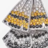 Federohrringe aus Sterlingsilber und Kristallen Federohrringe aus Sterlingsilber und Kristallen