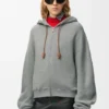 Flamenco-Hoodie aus Baumwolle und Kaschmir