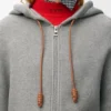 Flamenco-Hoodie aus Baumwolle und Kaschmir