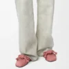 Flamenco-Knoten-Pantolette aus Lammleder Flamenco-Knoten-Pantolette aus Lammleder