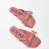 Flamenco-Knoten-Pantolette aus Lammleder Flamenco-Knoten-Pantolette aus Lammleder