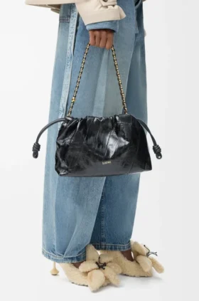 Flamenco Purse in mittlerer Größe aus Hagfish