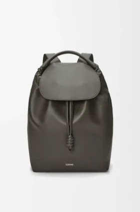 Flamenco-Rucksack aus glänzendem, geschmeidigem Kalbsleder