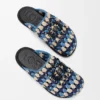 Flex-Pantolette aus Raffia und Kalbsleder Flex-Pantolette aus Raffia und Kalbsleder
