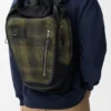 Flex-Roll-Top-Rucksack aus Canvas und gebürstetem Wildleder Flex-Roll-Top-Rucksack aus Canvas und gebürstetem Wildleder