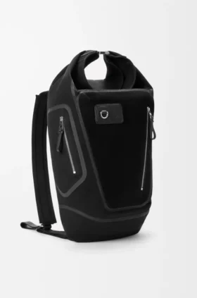 Flex Roll-Top-Rucksack aus Canvas und Wildleder